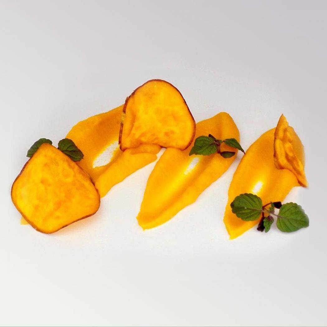 Pueree with sweet potato